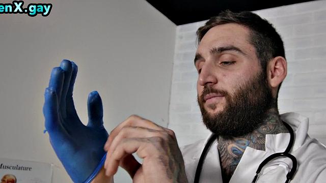 Inked doctor fucks Asian patient after fingering