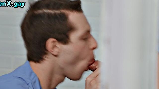 Inked doctor fucks Asian patient after fingering