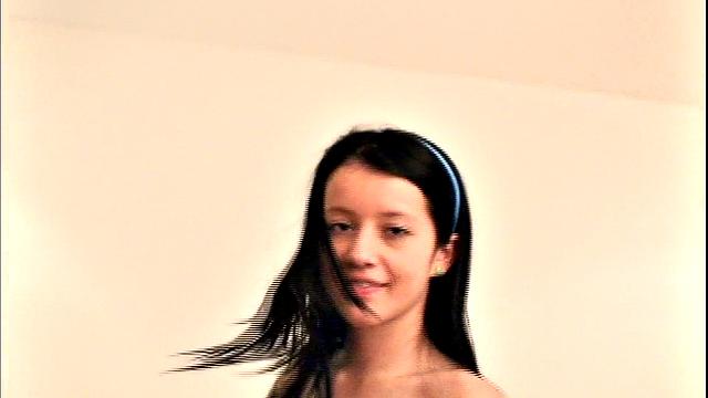 Teen Diana teases the camera in POV