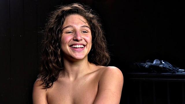 Sub with vacuum tits suffers pulling hairs off her muff