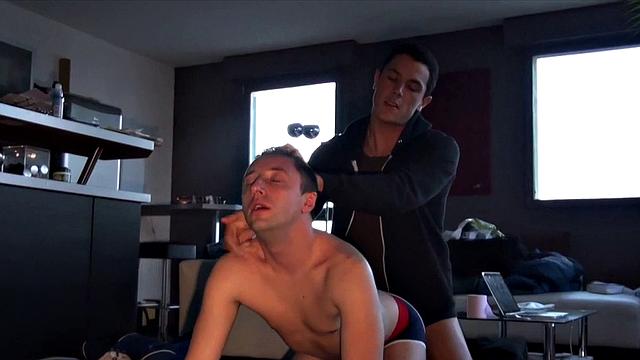 Outdoor amateur gay between top and bottom studs