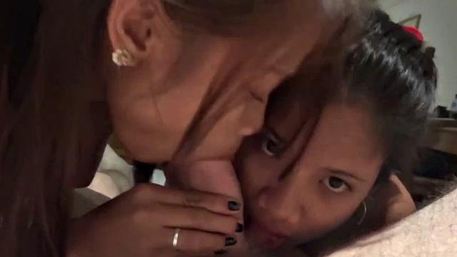 Francine & Laiza On Asian Sex Diary - Double Blowjob - 4min Clip