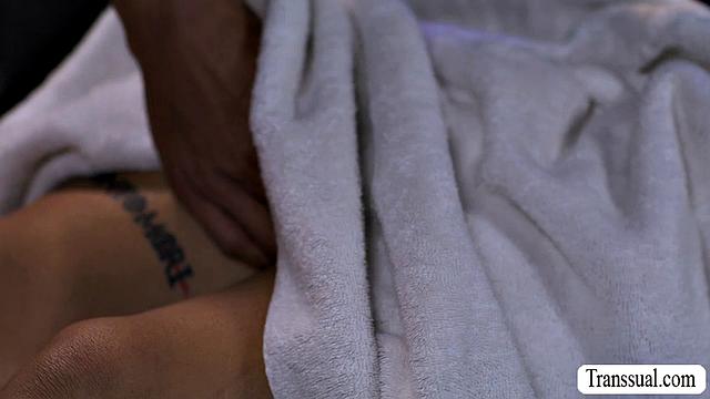 Horny Latina Ts Craves her Masseur'S Cock