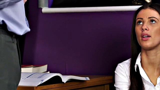 CFNM amateur student in heels fucked by professor