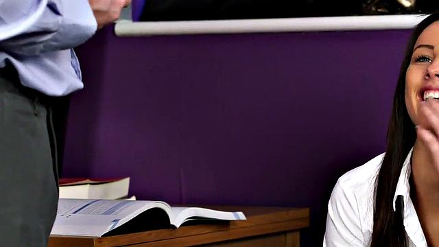 CFNM amateur student in heels fucked by professor