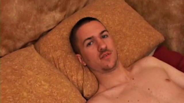 Side-by-side Casper Cox and Richard Azina are stroking to some straight porn. Once hard, the curious boys decide to exchange blow jobs. These horny boys seem to enjoy sucking cock.