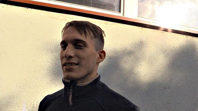 Euro straight guy POV fucked for cash after casting