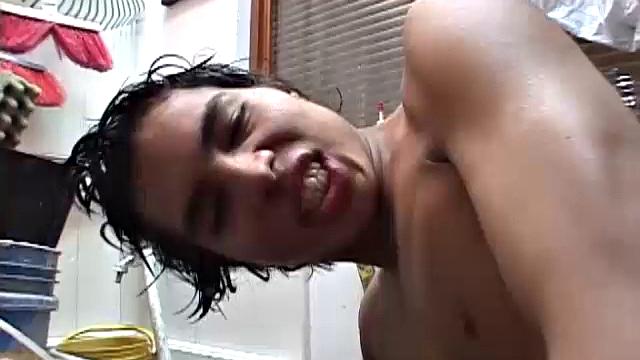 Latinos Paulo and Alejandro find privacy in a work room and quickly get down to business. With both of them naked, the guys share blowjobs, ass rimming and a bit more than a finger fuck.