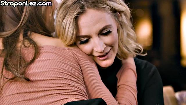 Nasty lesbian rimmed by her horny GF