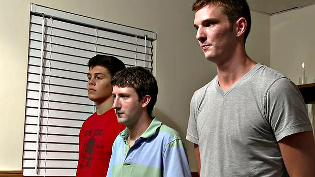 Hazed stud on college assfucked for voyeuristic frat