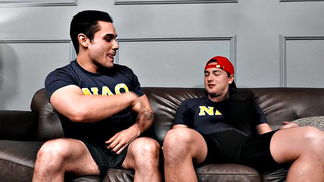 Tattooed hairy stud barebacked by BF till cumshot