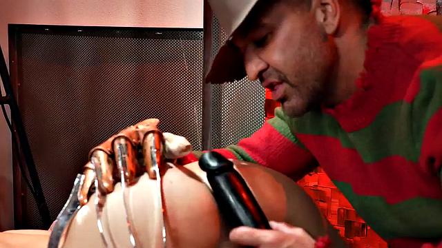 BDSM mesmerized twink toyed by doctor after seance