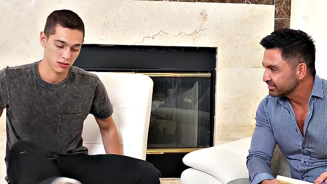 BDSM mesmerized twink toyed by doctor after seance