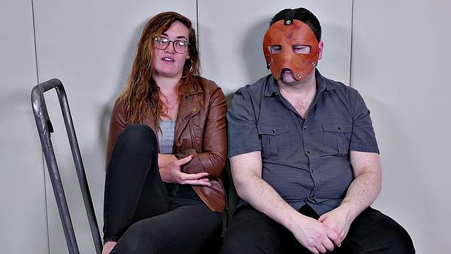 Throatfucked slave gets a nasty facial