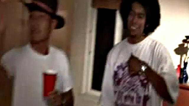 Reverse cowgirl rides hard dick