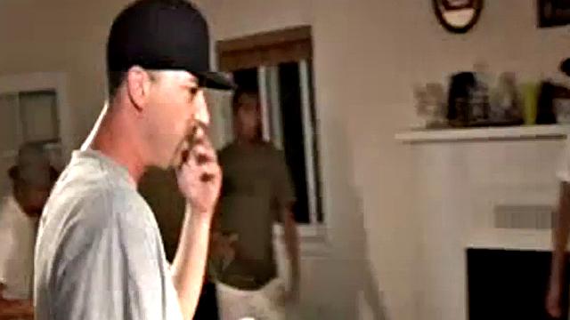 Reverse cowgirl rides hard dick