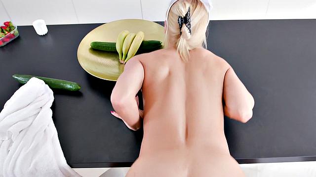 Anal drilled by black dick in POV in doggystyle