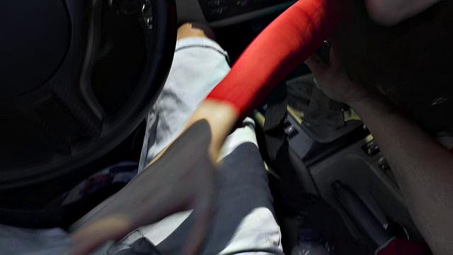 Amateur babe in t-shirt fucks hard from Bad Night to Great Day