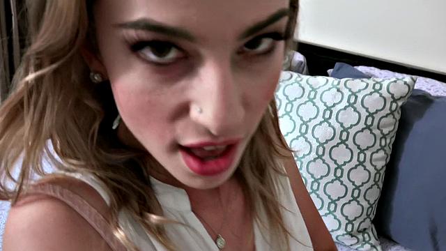 Kristen's Long Legs and Multiple Orgasms in Intense POV Action