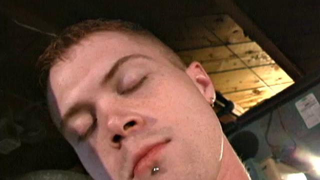 This red haired, green eyed rough looking 19 year old is very confident in himself, and what young guy wouldn't be if packing 9 inches between his legs.