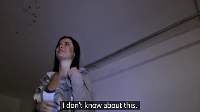 Bikini babe with a tattoo bends over for a rough fuck in European waters