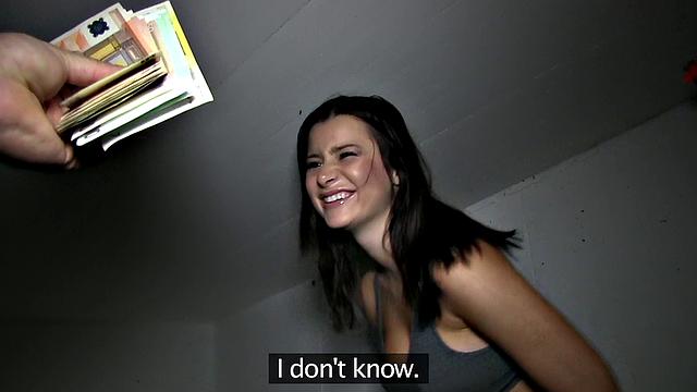 Bikini babe with a tattoo bends over for a rough fuck in European waters