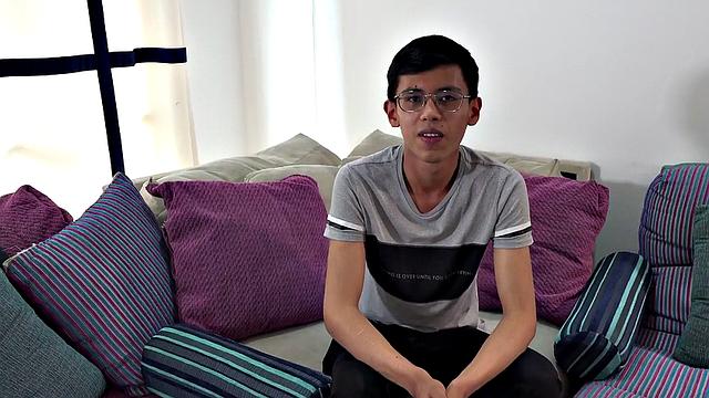 Skinny Hispanic 21yo twink rides BF at home after BJ