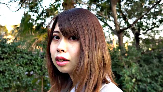 Risako Goto is new to adult videos and enjoys her first on-camera sex