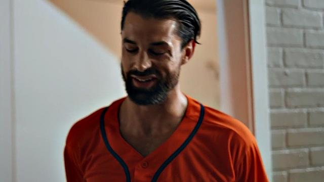 Muscular tattooed guy fucked in asshole in meeting room