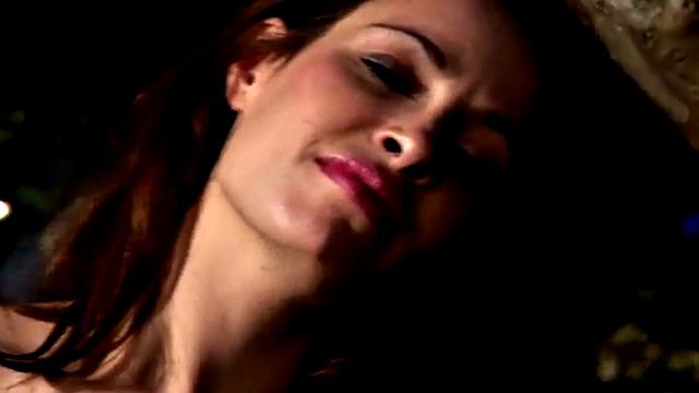 Outdoor teen strips and climbs around