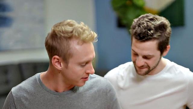 Muscle jock pounded by friend