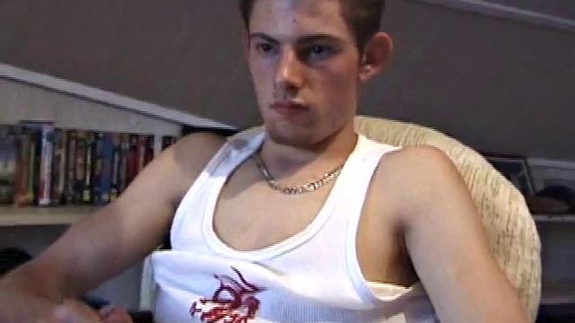 Skater boy Vince O'Neil strolls in after a long day on the board. He was hoping to pick up some chicks at the skate park, but comes back empty handed. So he puts his hand to work, and with a little help from his friend, he pumps out the cum load.