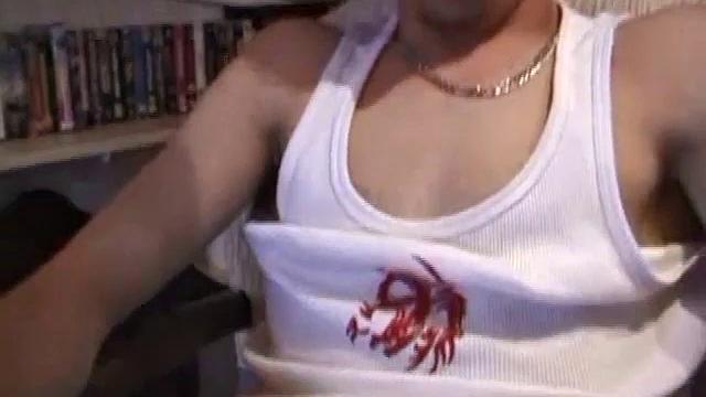 Skater boy Vince O'Neil strolls in after a long day on the board. He was hoping to pick up some chicks at the skate park, but comes back empty handed. So he puts his hand to work, and with a little help from his friend, he pumps out the cum load.