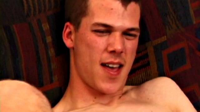 After Ashton leaves, Brett and Matthew talk about his beautiful dick and foreskin before finding an interesting substitute in a large ribbed dildo. Brett takes most of the anal sex toy, while Matthew uses a smaller, but vibrating, dildo.