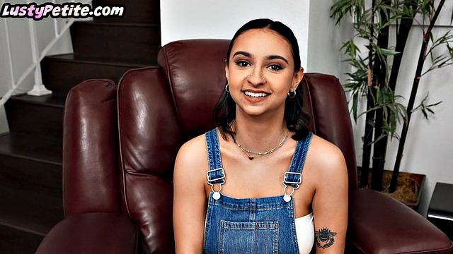 Big-titted petite babe gets doggy-styled