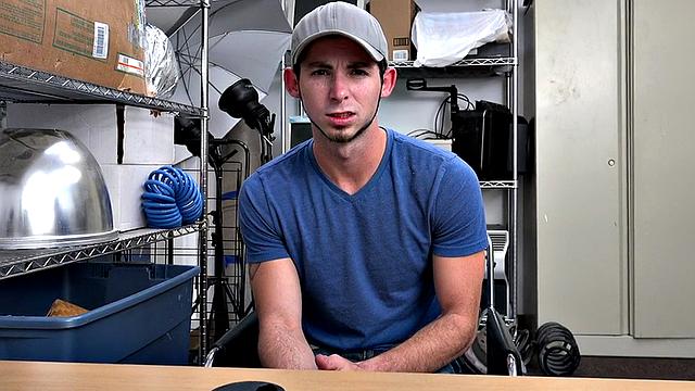 IR white stud gets fucked in POV by black in office