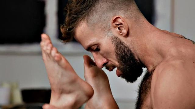 Straight gay enjoys fucking tight asshole in doggy style