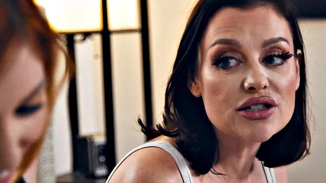 A tattooed MILF tongue and finger her GF's wet pussy and tight ass