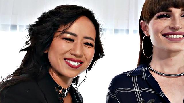 Trans pegged by Asian Chick