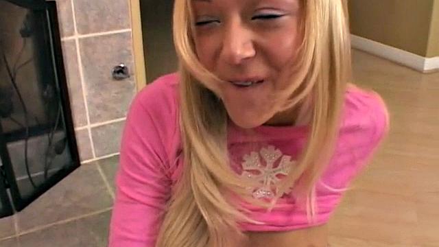 Lil Lexy with small tits Masturbates with Flute