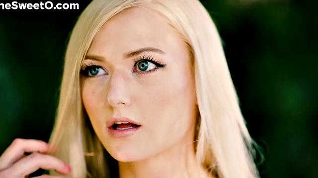 Tiny blonde passionate outdoor lovemaking with lover