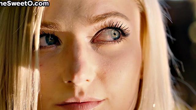 Tiny blonde passionate outdoor lovemaking with lover