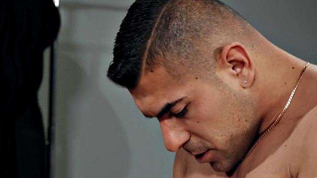 Busty trans sucks before bareback sex with bf