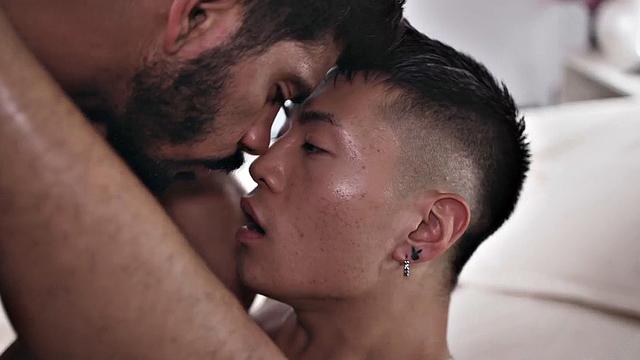 Real Hispanic twink gets barebacked and cum on his ass