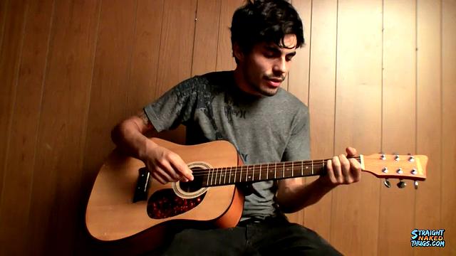 Devin Reynolds Shows Off Guitar Skills And Stroking Skills
