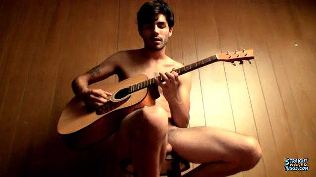 Devin Reynolds Shows Off Guitar Skills And Stroking Skills