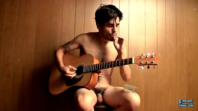 Devin Reynolds Shows Off Guitar Skills And Stroking Skills