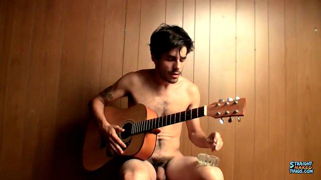 Devin Reynolds Shows Off Guitar Skills And Stroking Skills