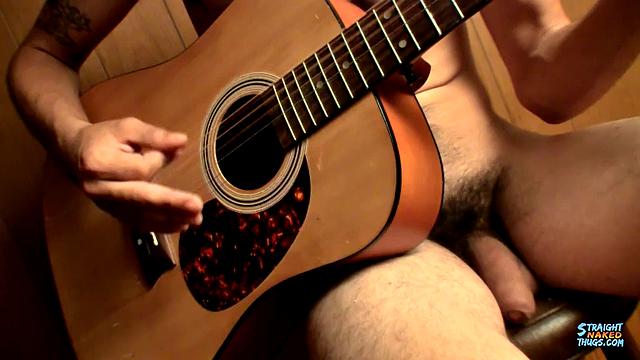 Devin Reynolds Shows Off Guitar Skills And Stroking Skills