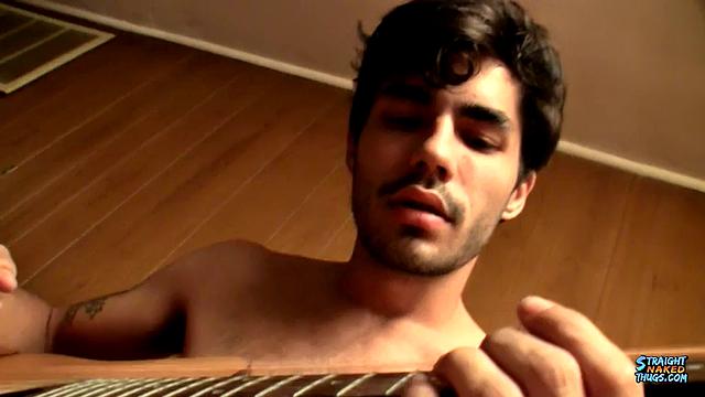 Devin Reynolds Shows Off Guitar Skills And Stroking Skills
